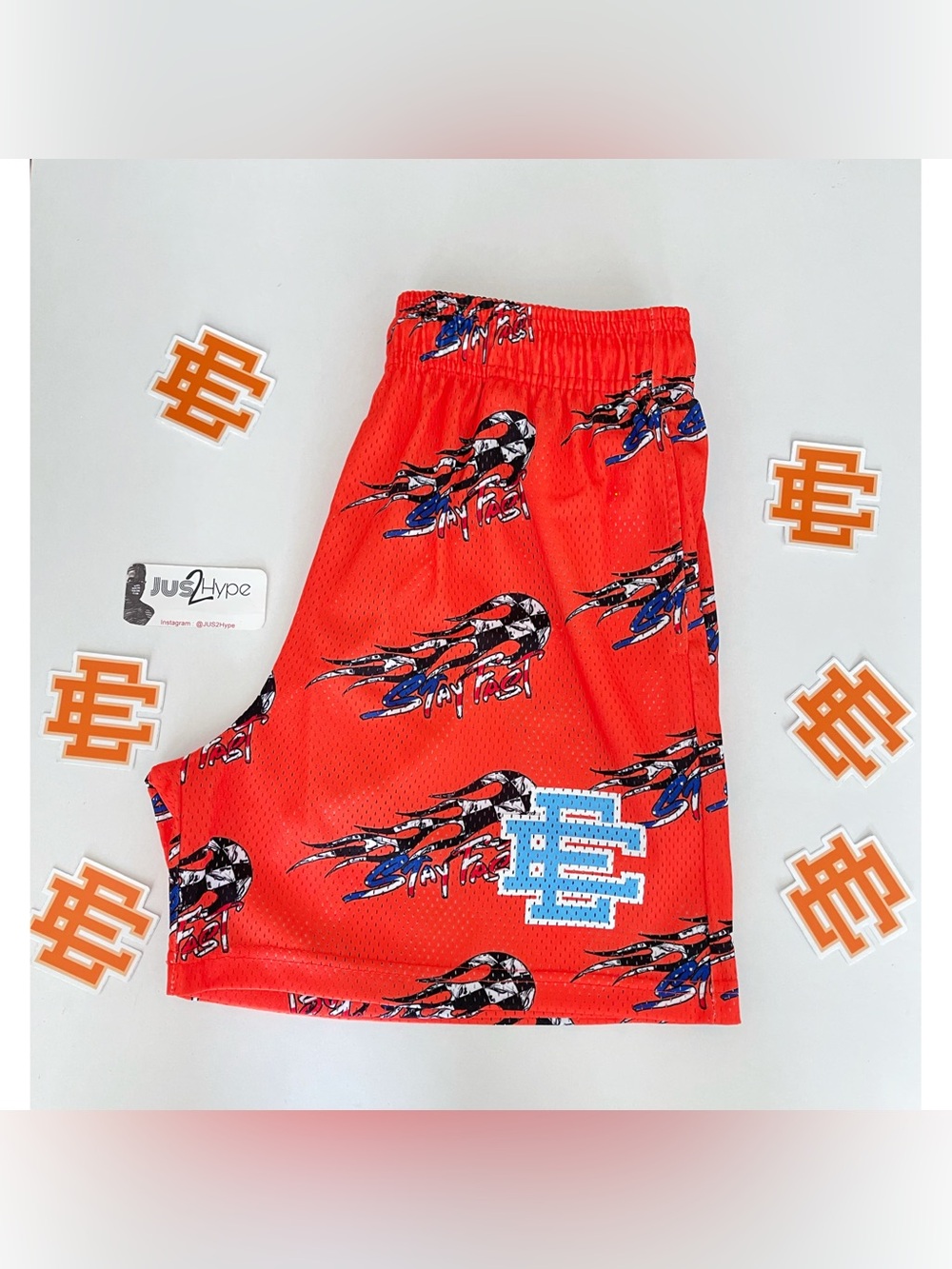 Eric Emanuel X Matty Boy EE Shorts Core Red Brand New